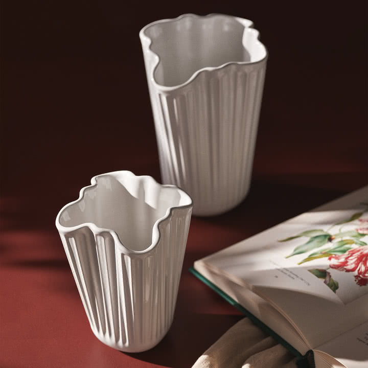 Kähler Design - Hammershøi Unfold Vasen, weiß