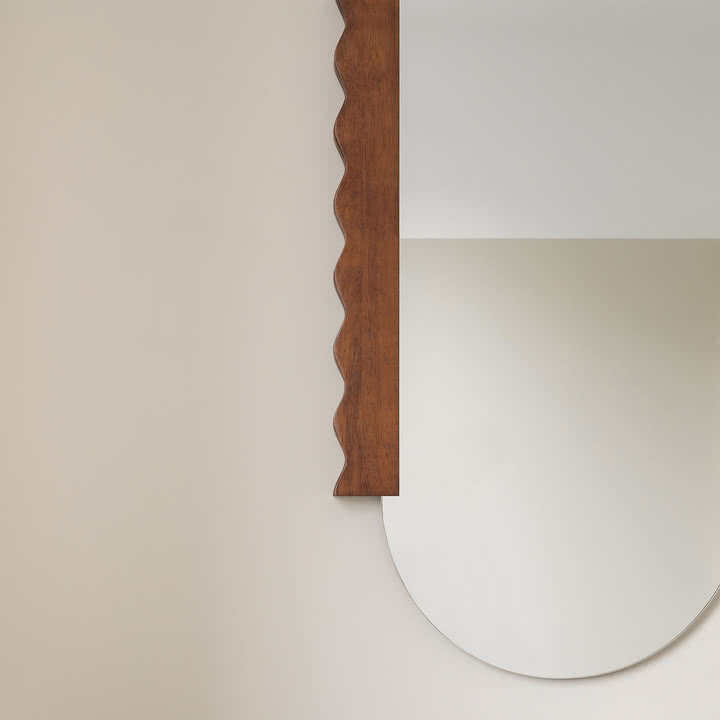 Nobodinoz x Heju - Wandspiegel 53 x 100 cm, Hevea geölt
