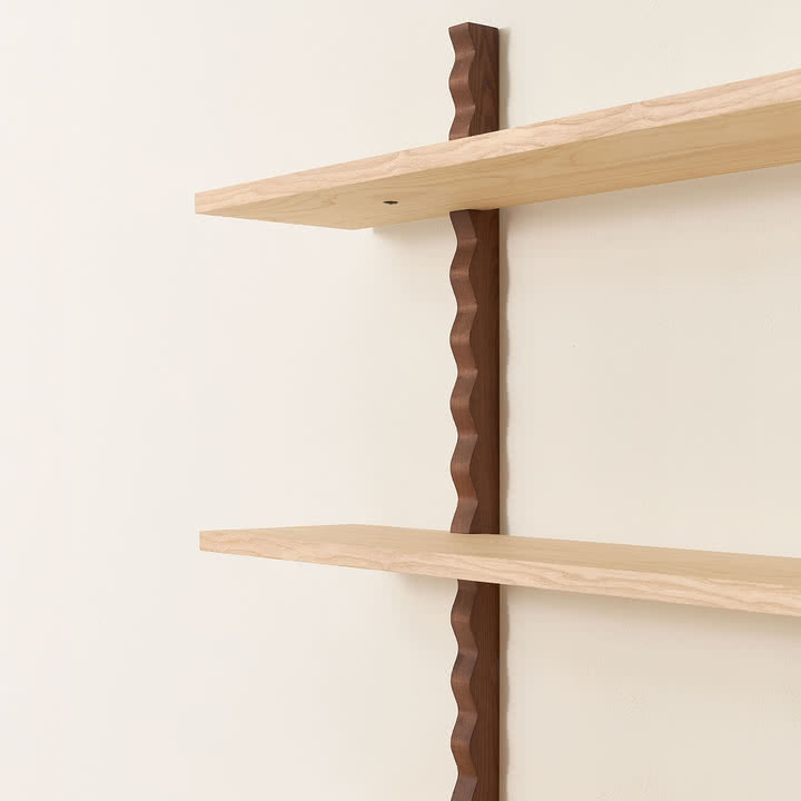 Nobodinoz x Heju - Wandregal 90 x 102 cm, Esche natur
