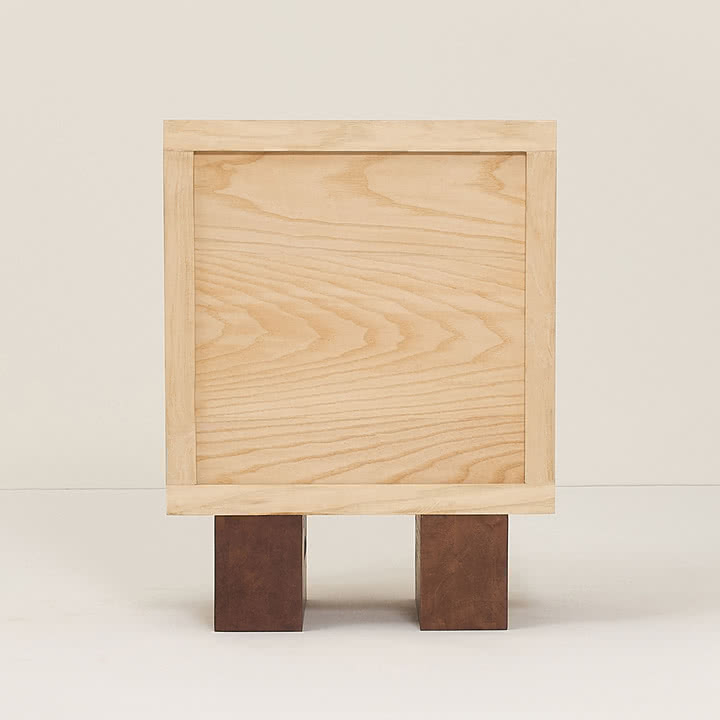 Nobodinoz x Heju - Nachttisch H 52 cm, Esche natur