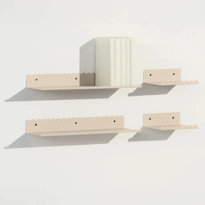 Nobodinoz - Vibes Wandregal, small und large, ivory