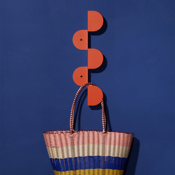 Nobodinoz - Vibes Wandgarderobe, 37 cm, burnt red
