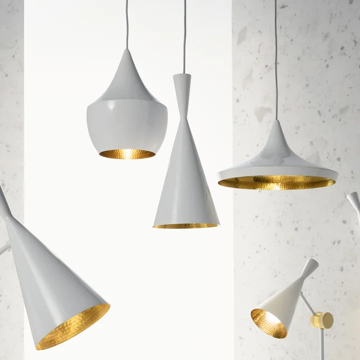 Tom Dixon - Beat Fat LED Pendelleuchte, weiß