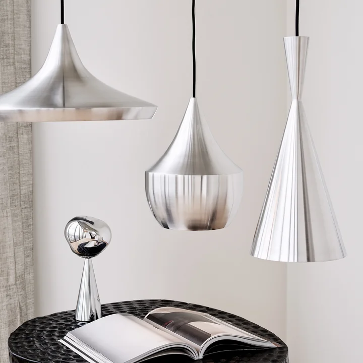 Tom Dixon - Beat Fat Unbeaten LED Pendelleuchte, Aluminium