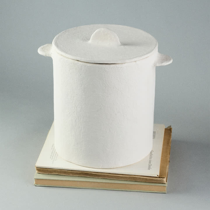 Serax - Earth Pot mit Deckel S, weiß