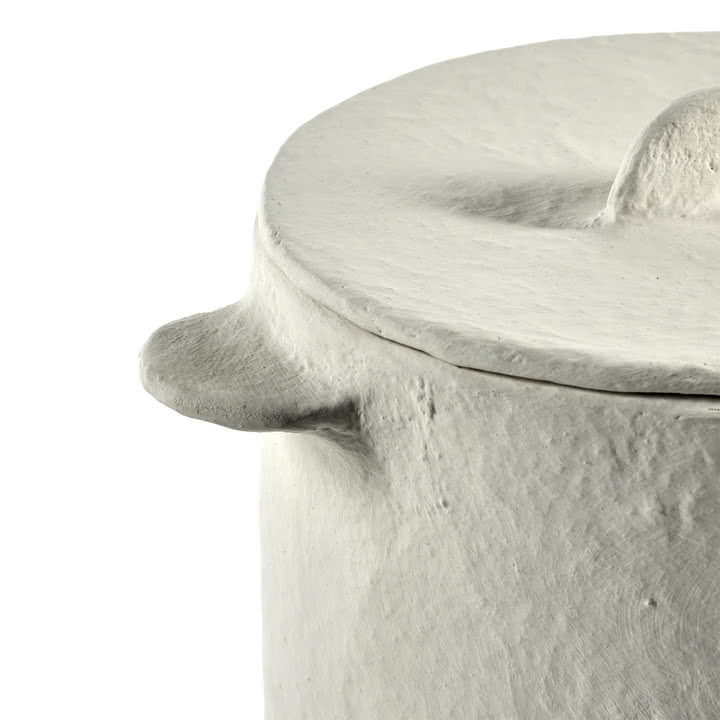 Serax - Earth Pot mit Deckel S, weiß