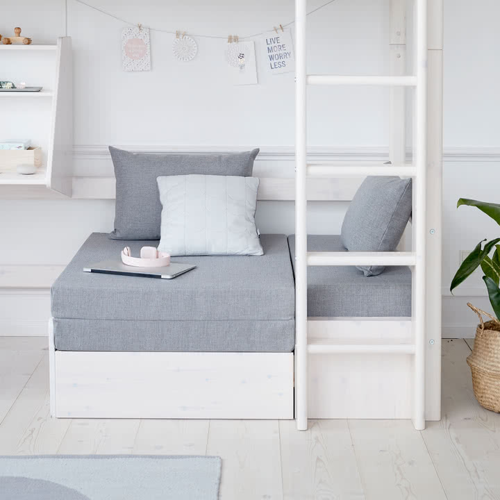 Flexa - Sleep Schaummatratze für White Casa Hochbett, grau