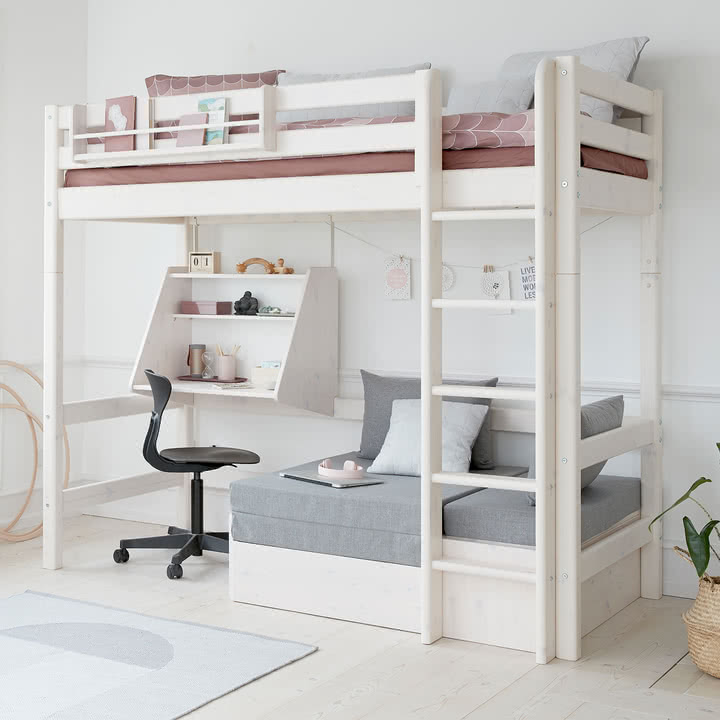 Flexa - Sleep Schaummatratze für White Casa Hochbett, grau