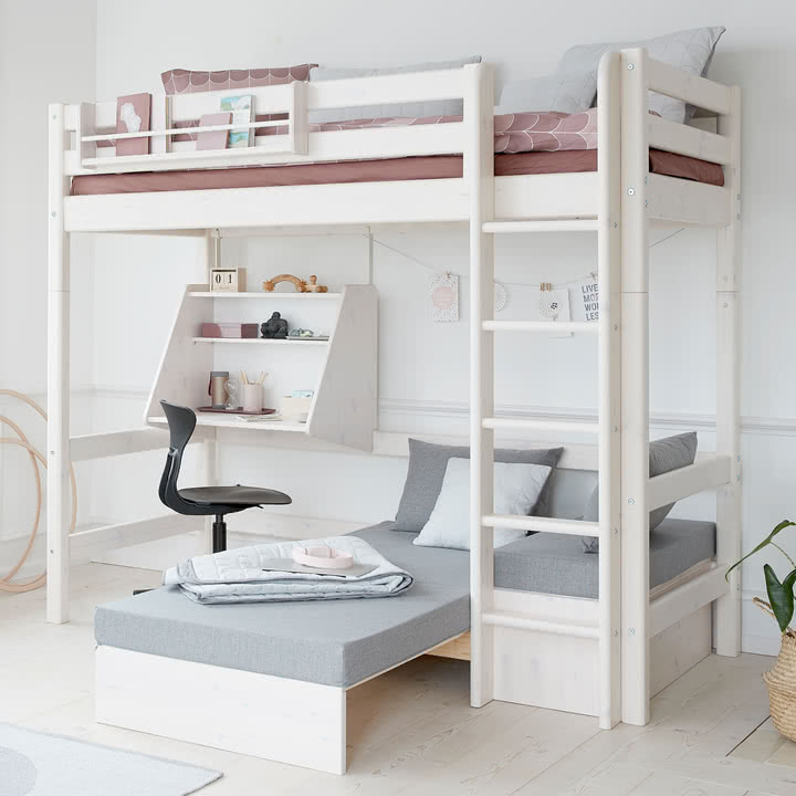 Flexa - Sleep Schaummatratze für White Casa Hochbett, grau