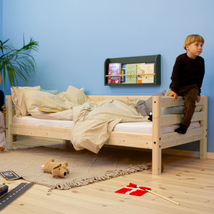 Flexa - Raw Einzelbett, 90 x 200 cm, Kiefernholz