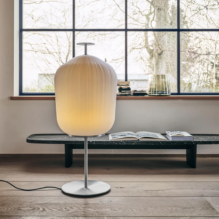 ClassiCon - Matéria Kaffeetisch, lang, 170 x 39 cm, Marmor Nero Marquina / schwarz