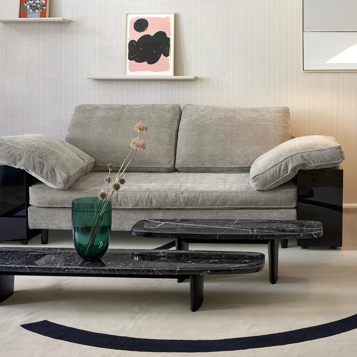 ClassiCon - Matéria Beistelltische, Marmor Nero Marquina / schwarz