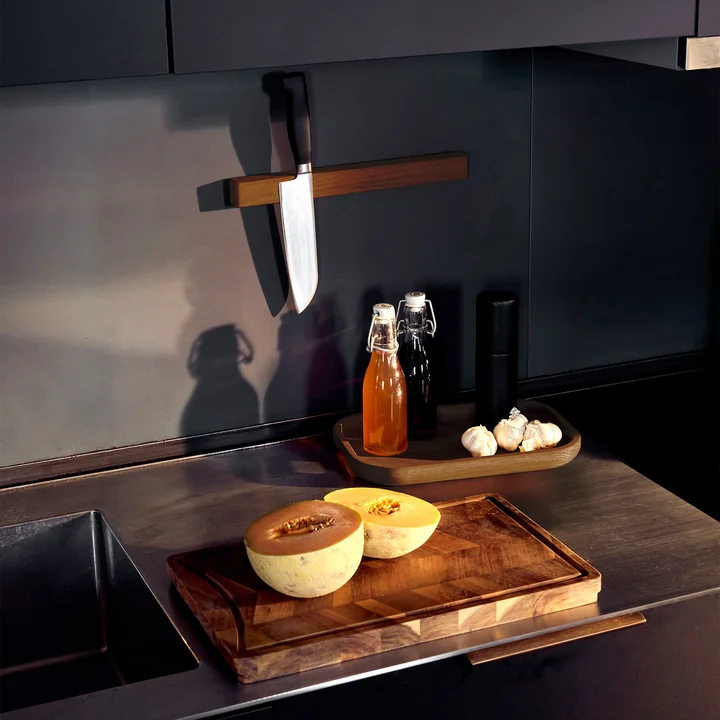 Andersen Furniture - Messerhalter 32 cm, Esche geräuchert / geölt