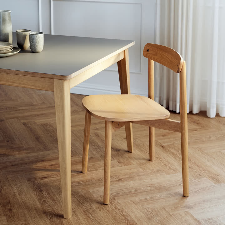 Andersen Furniture - Unite Stuhl, Eiche weiß pigmentiert