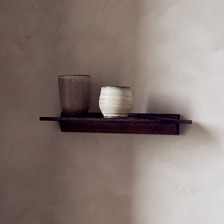 Andersen Furniture - Wandablage, Esche geräuchert / geölt /40 x 18 cm