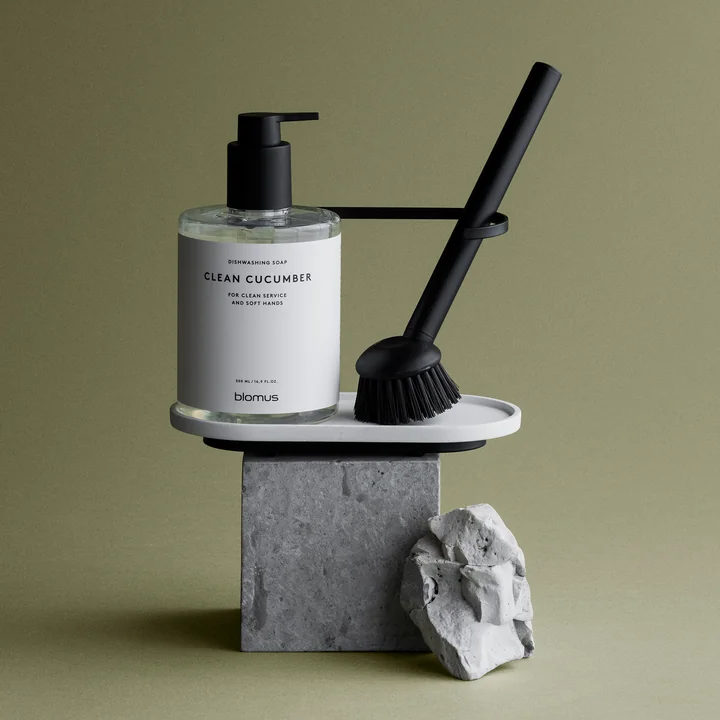 Blomus - Dhuva Spülorganizer mit Spülbürste, lily white