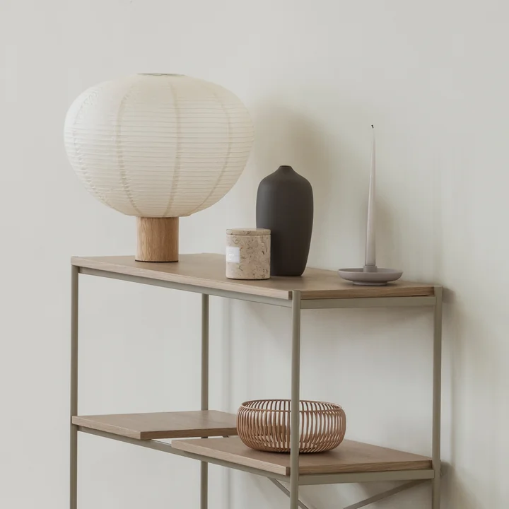 Blomus - Kami Tischleuchte, Ø 46 x 45 cm, Eiche