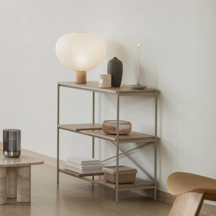 Blomus - Kami Tischleuchte, Ø 46 x 45 cm, Eiche