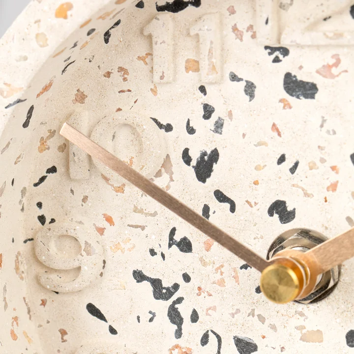 Zuiver - Pendulum Time Tischuhr, terrazzo weiß