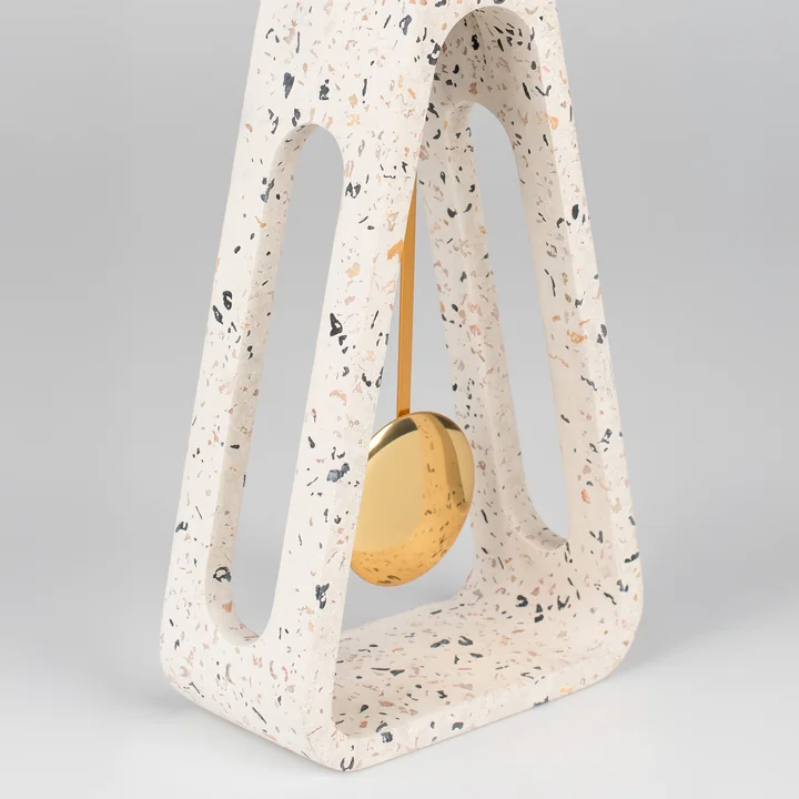 Zuiver - Pendulum Time Tischuhr, terrazzo weiß