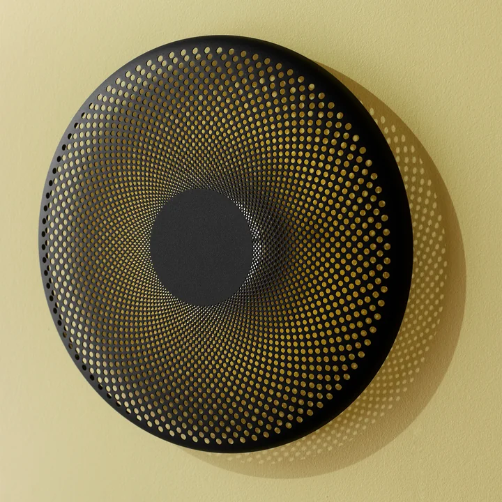 Northern - Glint LED Wandleuchte, small, opalweiß / Messing, Ø 25 cm