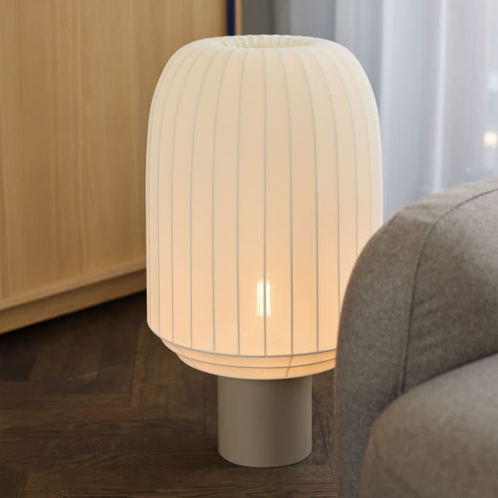 Northern - Tradition Bodenleuchte, Ø 39 cm / H 70 cm, offwhite / graubeige