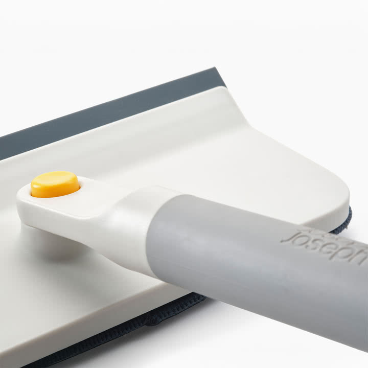 Joseph Joseph - CleanTech 2-in-1 Mikrofaser-Fensterwischer und -abzieher, stone