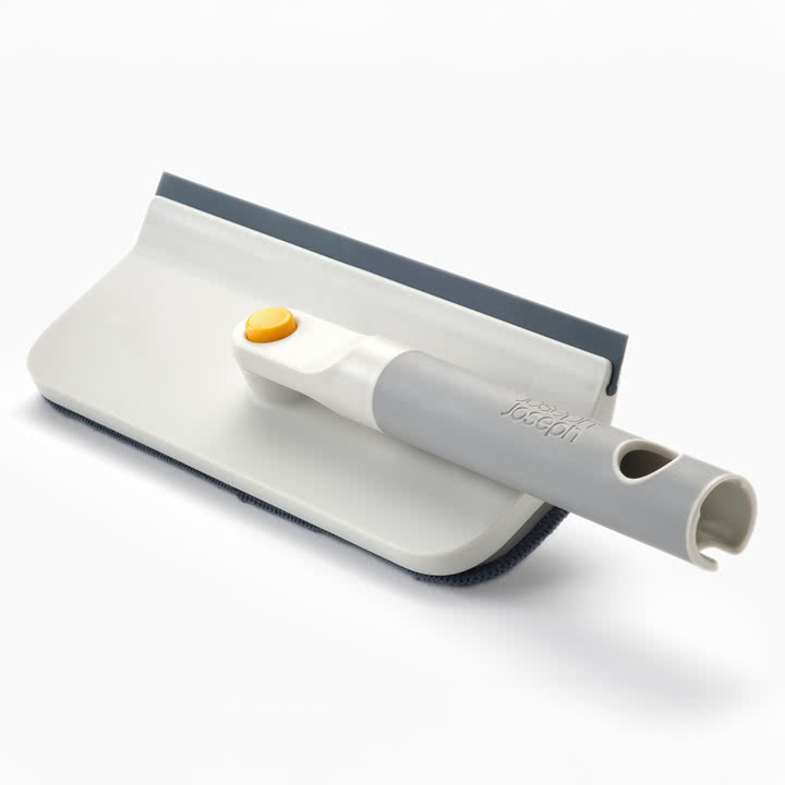 Joseph Joseph - CleanTech 2-in-1 Mikrofaser-Fensterwischer und -abzieher, stone
