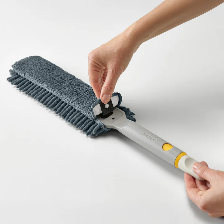 Joseph Joseph - CleanTech 3-in-1 Mikrofaser-Staubwischer, light stone