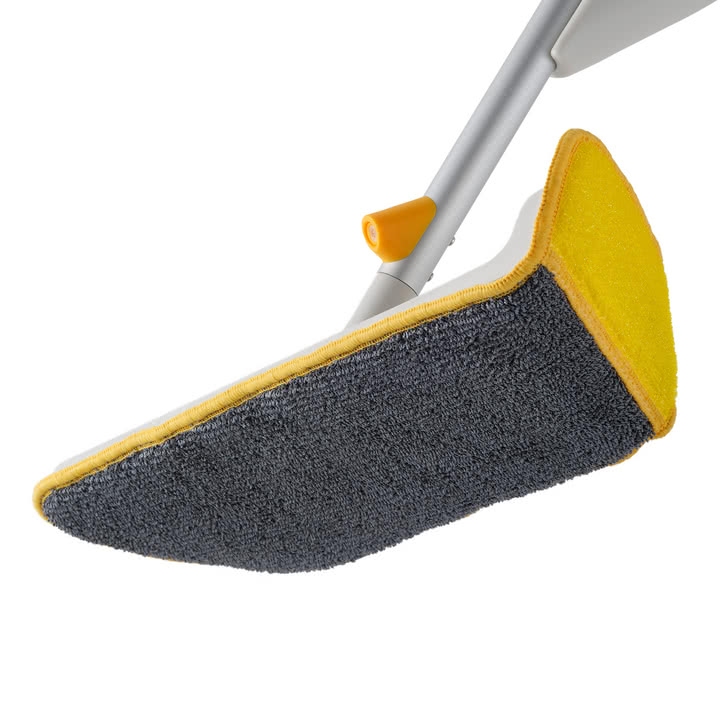 Joseph Joseph - CleanTech Sprühmop mit Scheuerschwamm, light stone