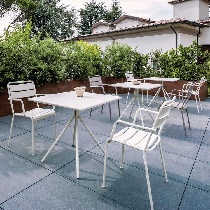 Vermobil - Twist Tisch, 80 x 80 cm, weiß