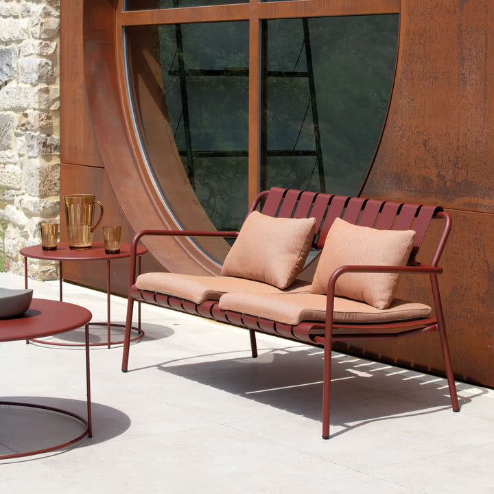 Vermobil - Verdea 2-Sitzer Sofa, terrakotta