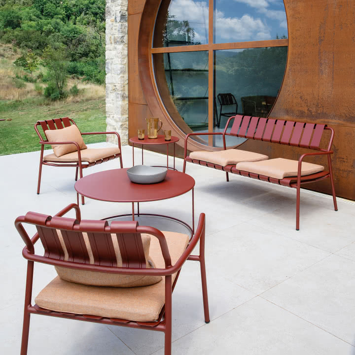Vermobil - Verdea 2-Sitzer Sofa, terrakotta