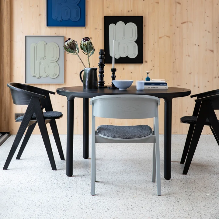 Zuiver - Storm Esstisch, rund, schwarz