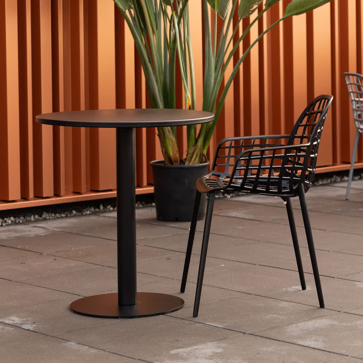 Zuiver - Metsu Bistrotisch, schwarz