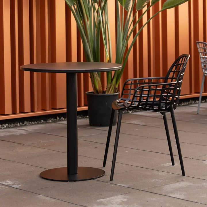 Zuiver - Metsu Bistrotisch, schwarz