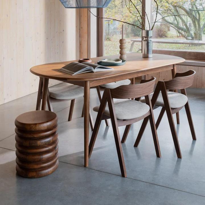 Zuiver - Disc Hocker / Beistelltisch, braun