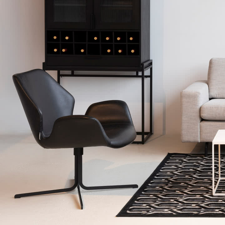 Zuiver - Nikki Lounge Chair, all black