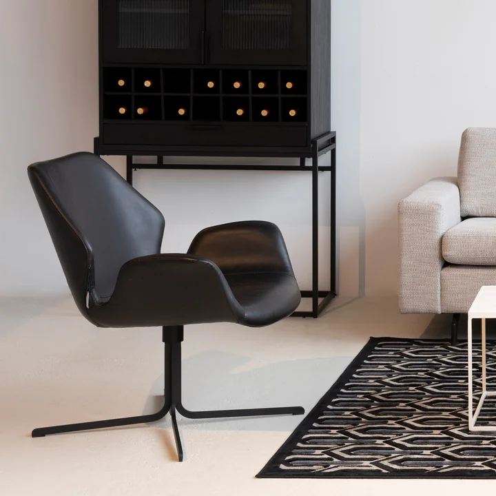 Zuiver - Nikki Lounge Chair, all black