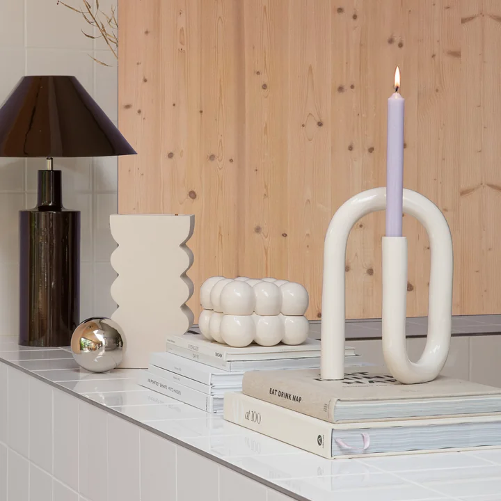Zuiver - Tubo Kerzenständer, large / beige