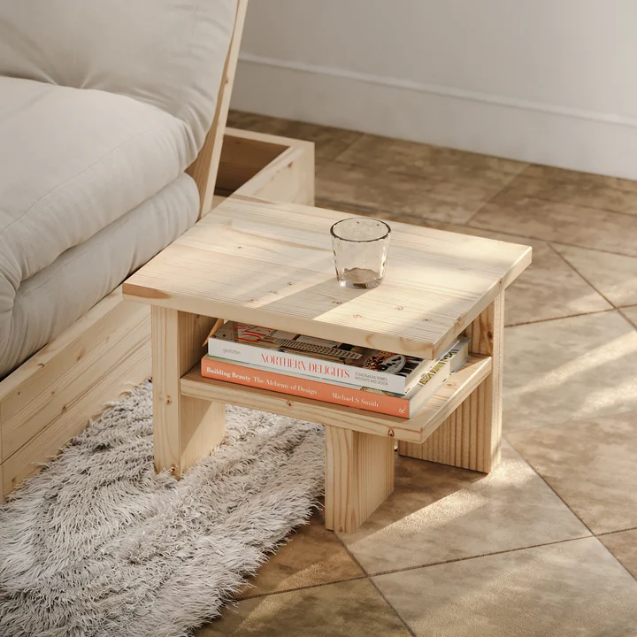 Karup - Japan Beistelltisch, 45 x 34 x 32 cm, Kiefer natur