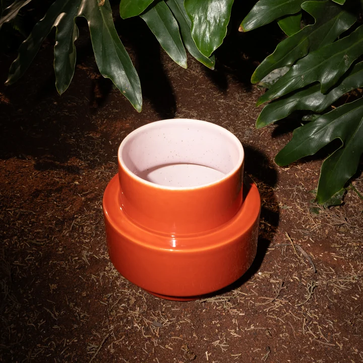 Acapulco Design - Los Floreros Vase, Ø 19 cm, Natur orange / pickled rosé