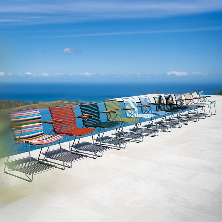 HOUE - CLICK Outdoor Dining Armlehnstuhl mit niedriger Lehne