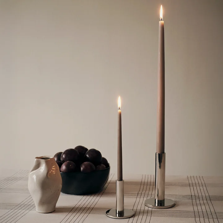 Broste Copenhagen - Maro Kerzenständer, Silber