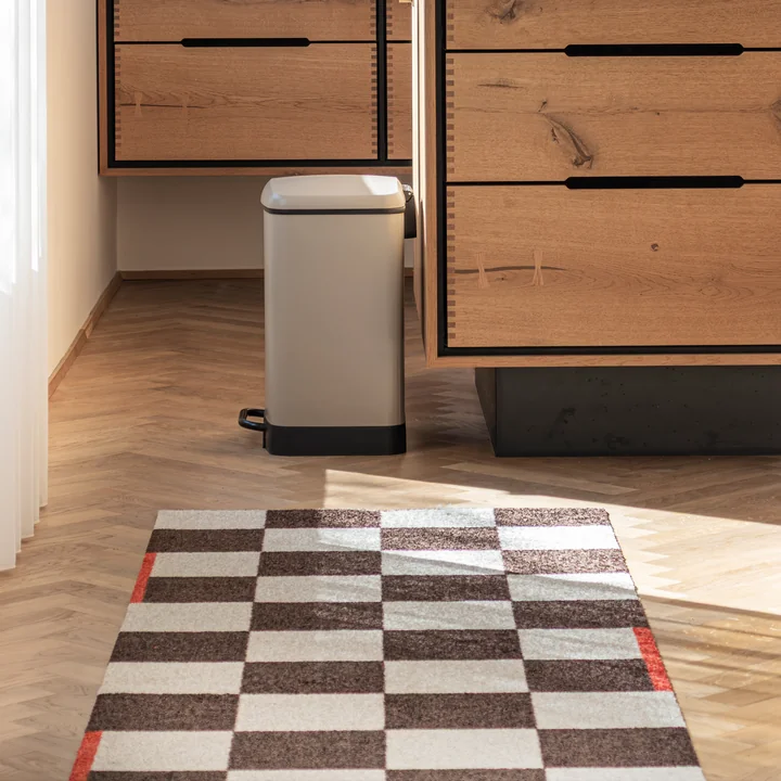 Mette Ditmer - Square Läufer, braun