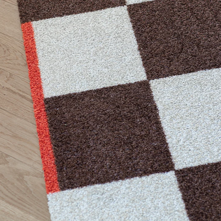 Mette Ditmer - Square Läufer, braun