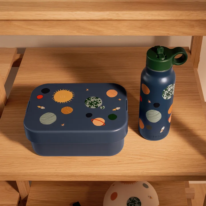 LIEWOOD - Chelsey Lunchbox-Set, 500 ml, Universe / classic navy