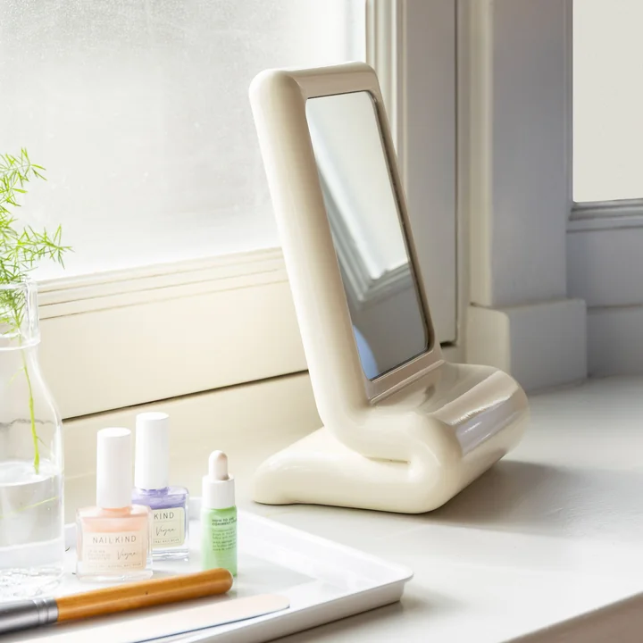 &klevering - Vanity Kosmetikspiegel, off-white