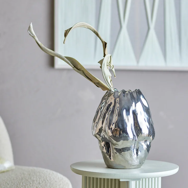 Bloomingville - Bobby Vase, silber