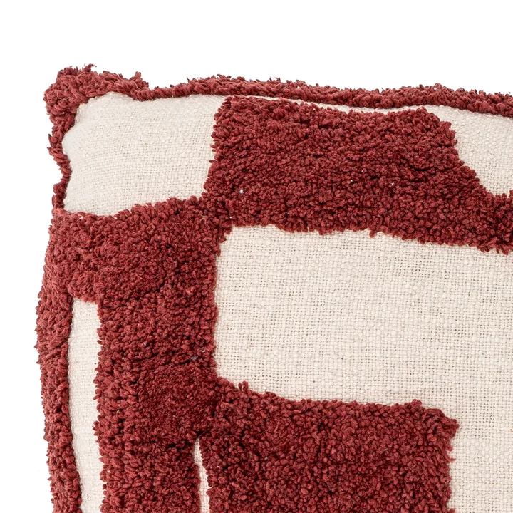 Bloomingville - Olica Kissen 60 x 40 cm, rot